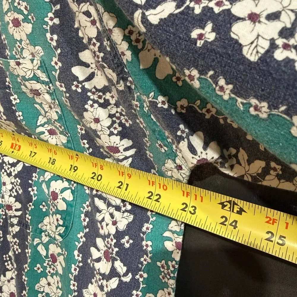 Vintage (Heavy Cotton) Men's Floral Button Down Shirt